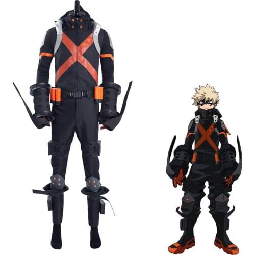 Boku no Hero Academia the Movie 3: World Heroes‘ Mission Katsuki Bakugou Cosplay Costume Halloween Carnival Suit