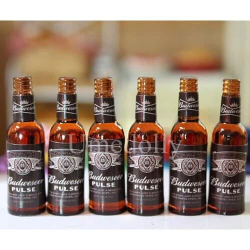 1/6 Scale Simulation Mini Beer Model Food Drinks Wine Bottle for Blyth Military Figure Doll House Kitchen Accessories