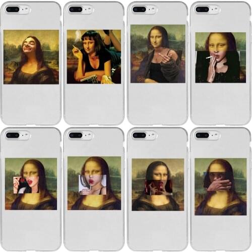 Mona Lisa Spoof Art Cover Case for Xiaomi Redmi K20 K30 4X 4A 5A 6A 7A 8A 9C 9A Pro Plus