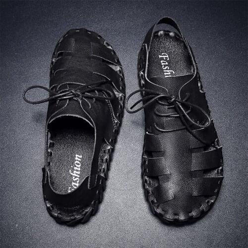 Sandale Ete Homme Men Fashion Sandals Summer Sandalet Erkek Sandal Shoes Roman Sandalias Cuero Hombre Mens Outdoor For 2020