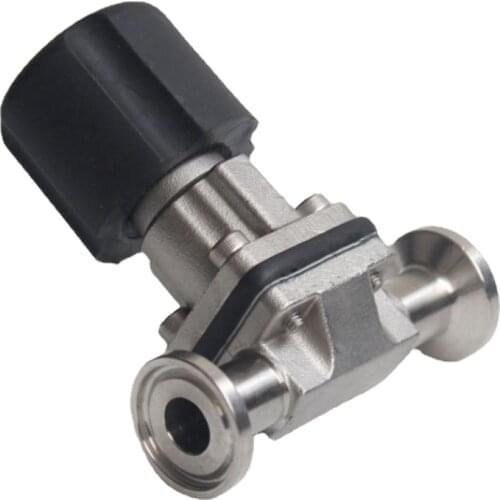Fit 1/2" 12.7mm Pipe OD x 0.5" Tri Clamp Sanitary Diaphragm Valve SUS 316L Stainless Steel For Homebrew Beer Brewing