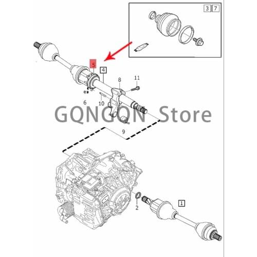 CAR axle bearing 2008-2019vol vov90 v70 v60 v40 cross country v40 s60l s60 drive rod bearing half shaft bearing