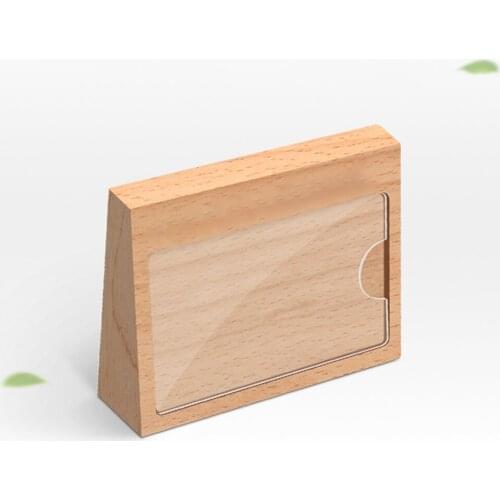 Solid Wood Base Acrylic Sign Holder Menu Poster Information Menu Holder Coffee Poster Price Decoration Picture Frame