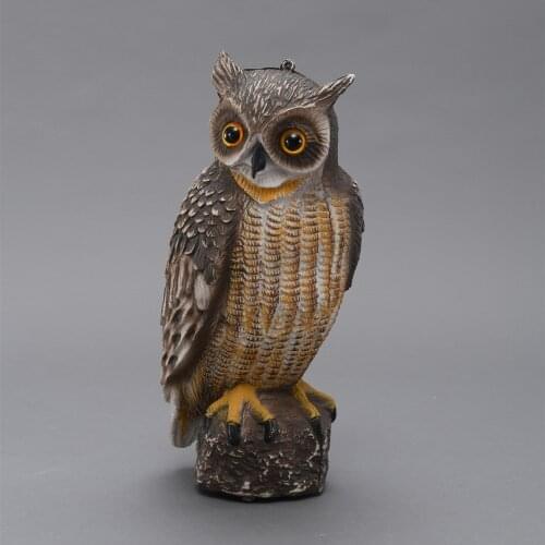 ZILIN Free Shipping New bird scaring owl decoy/ PE owl bird repeller 18*17*42 cm