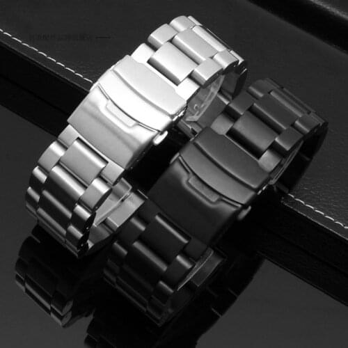 Watch accessories watch strap thickened steel band solid stainless steel bracelet suitable for peinahai Seiko watch strap 22 24
