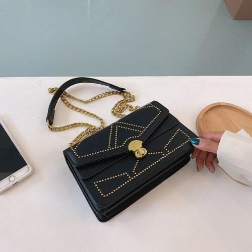 2020 Luxury Messenger Bag Women Bag Designer Crossbody Bags for Women Handbag Feminina Female Rivet Leather Shoulder Bag Sac New