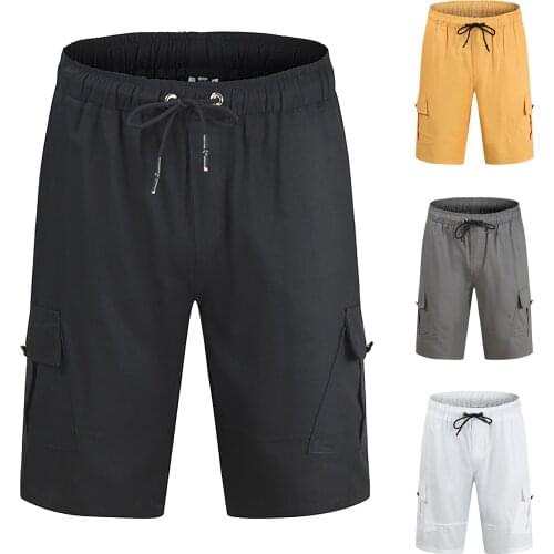 New Mens Shorts Fshion Summer Shorts Men Clothing Casual Cargo Shorts Cotton Beach Short Pants Mens Quick Drying Boardshorts