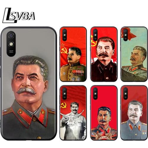 Stalin Soviet Union for Xiaomi Redmi 10X Pro 9C 9A 9T 9 GO K40 K30 Ultra K20 8 7 S2 6 5 4X Pro Soft Black Phone Case