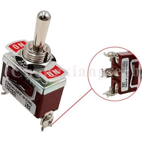 Heavy Duty Momentary Rocker Toggle Switch (ON) OFF(ON) Dash Board Light 15A 250V 20A 125V 3Pin DPDT Car Boat Yatch Auto Switch