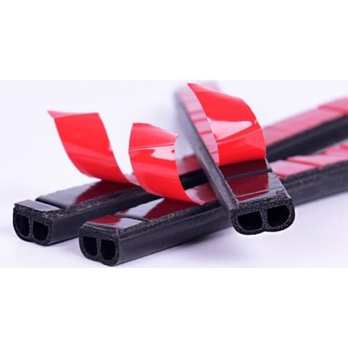 Car Door Seal Strip Weatherstrip Sealing Strip Automotive Vehicle Door Draft Stopper Trunk Hood Engine Seals Rubber Black