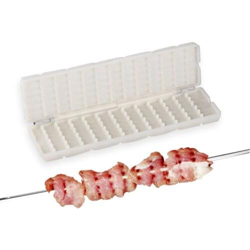 High Quality String Skewer Maker Cook Tools Meat Vegetables Healthy Barbecue BBQ Skewers Maker Kitchen BBQ Tools