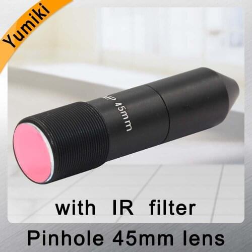 Yumiki HD 2.0Megapixel 45mm pinhole Lens, CCTV Camera Lens,M12 mount,Image Format 1", F1.6, Fixed Iris with IR filter