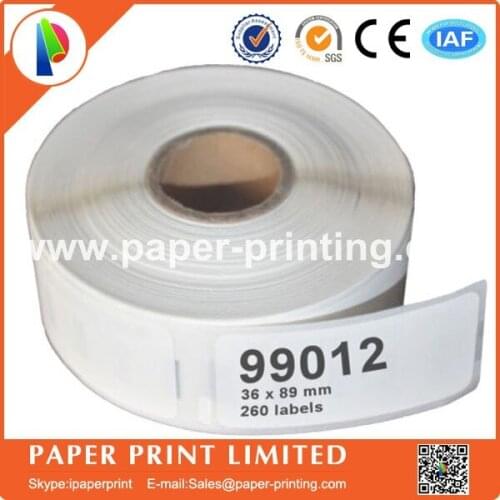 100 Rolls Dymo compatible labels 99012,89x36mm, 260 labels per roll