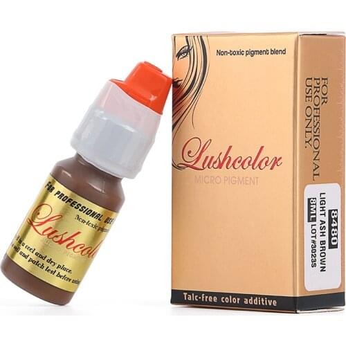 2bottle/lot package sale New Lushcolor Brand Dream Deep Brown Colors Semi Cream Micro Pigments for Microblading and Shading