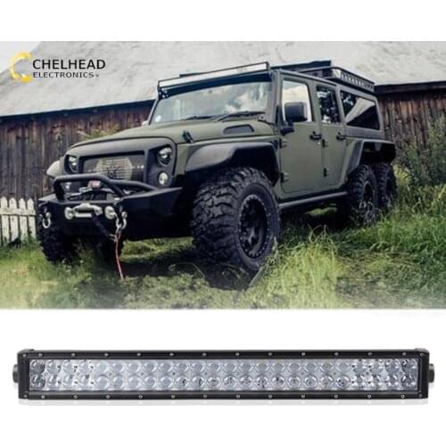 26'' 144W 6D Led Work Light Bar 6000K Combo Projector Lens for Off road 4x4 12V 24V Auto Truck SUV Car Driving Lighting