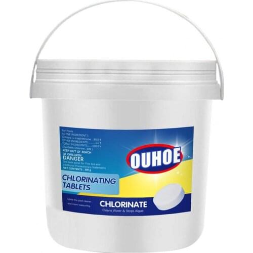 300Pcs/Barrel Cleaning Tablet Multi-functional Efficient ABS Quick Dissolving Multi-use Swimming Pool Tablet for Daily Use