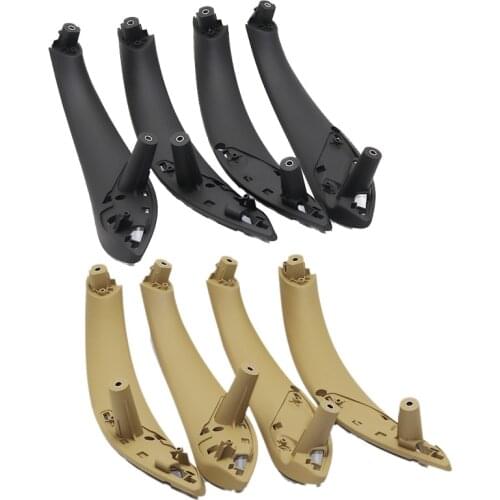 4pcs/set Car Interior Door Handle Pull Trim Cover For BMW F30 F31 F32 F33 F34 F35 F80 Left Right Inner Panel Black Beige