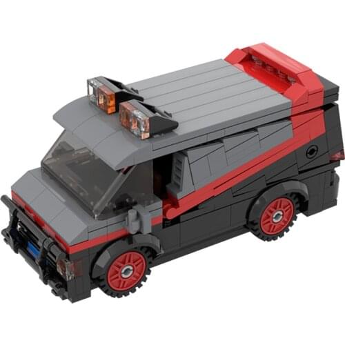 50493 Truck A-Team GMC Vandura Van Classic TV High-Tech Car Series SWAT Vehicle Model Education Building Blocks For Toy Gift