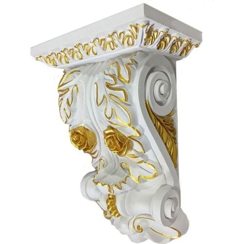 European style PU polyurethane Corbel Fireplace Decoration Entrance Decor Corridor Portal Decorating Bolster