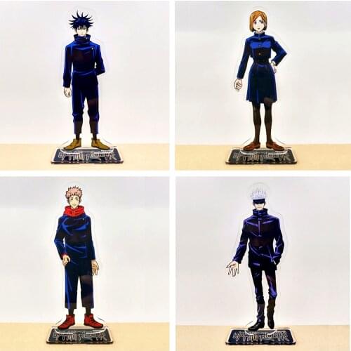 Jujutsu Kaisen Yuji Itadori Gojo Satoru Kugisaki Nobara Fushiguro Megumi crylic standee figurines desk decoration cake topper