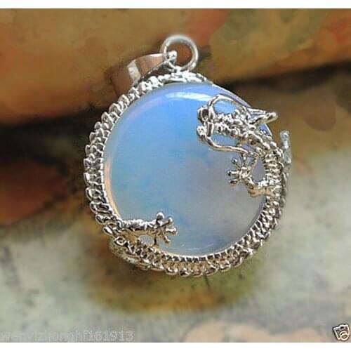 Hot sale new Style >>>>>Beautiful moonstone "dragon" pendant necklace