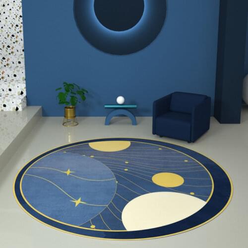 Round Carpet Bedroom Living Room Coffee Table Hanging Basket Computer Chair Floor Mat Girl Bedside Floor Rugs Salon Tapis Rugs