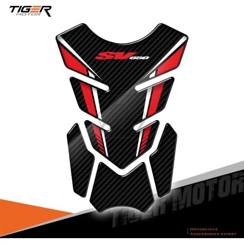 For Suzuki SV650 SV650S SV650X 3D Carbon-look Motorcycle Tank Pad Protector Sticker