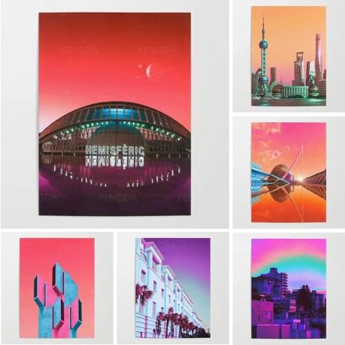 Wall Art Famous Urban Architecture Canvas Painting Hd Prints Landscape Pictures Home Decor Modular Poster Living Room No Frame