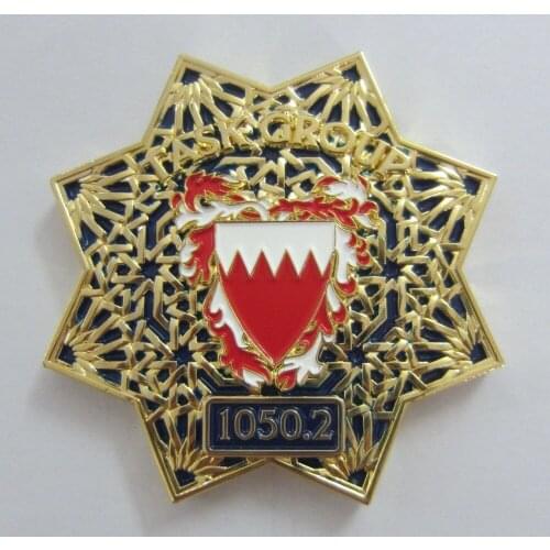 Low price and high quality star shape electroplated gold and silver coins