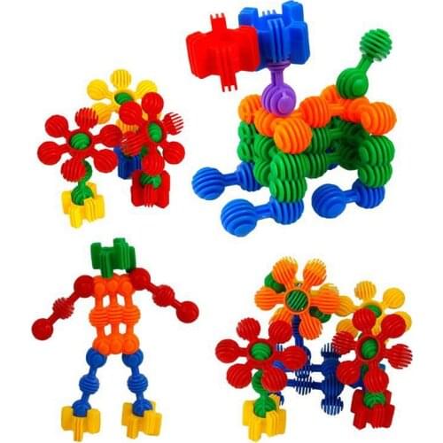 Sunflower DIY Building Blocks Toys Kids Educational Toys Assembly Toys for Children Kindergarten Kids Building Toys Gifts JM05
