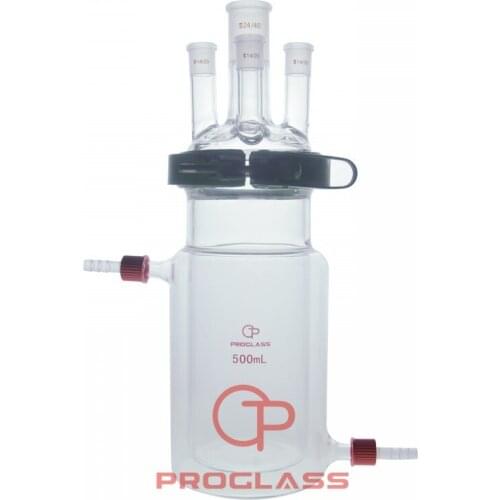 Separate Jacket Reactor,Four Necks with Easy Open PTFE Clamp