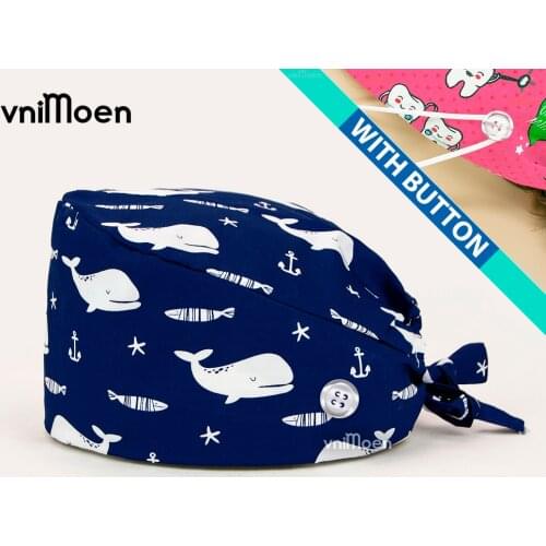 Beauty expert hat Unisex Cotton surgical cap Dentist cap Clinic Pet Veterinary Beauty pharmacy Operating room hat scrubs caps