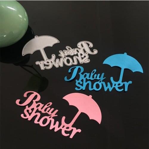 Umbrella alphabet Embossing paper card metal steel cutting dies for scrapbooking stencils album Umbrella design decor Letter