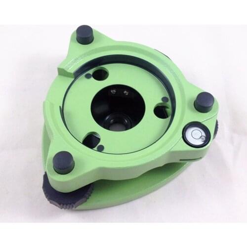High quality green Three-Jaw Tribrach Adapter Without Optical Plummet For Total Station survey instruments