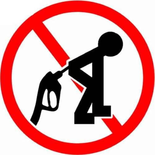 13cm x 10.6cm for No Smoking Include Electronic Cigarettes Scratch-Proof Car Stickers Cartoon Decal for Laptop Bumper