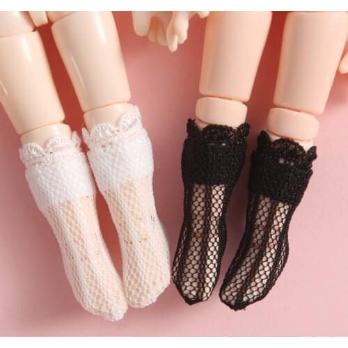 2PAIRS/LOT OB11 Blyth Doll Accessories 1/12 Socks For Dolls