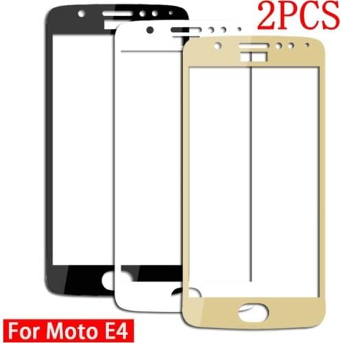 2PCS Full Cover Tempered Glass For Motorola Moto E4 Screen Protector protective film For Moto E4 glass