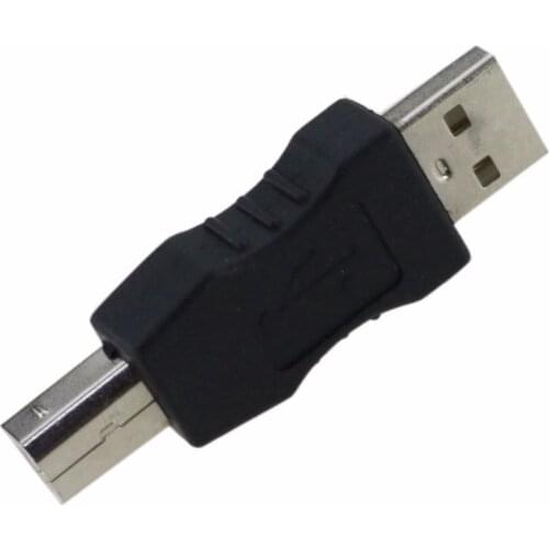 300pcs/lot USB 2.0 Type A male plug to USB 2.0 Type B Male plug Printer Adapter Converter