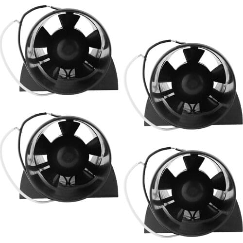 4x 12V 3' In-Line Bilge Blower Fan Marine RV Cabin Engine Ventilation 145CFM