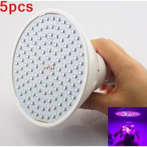 5pcs 126 leds plant grow light flower veg green house indoor for Hydroponic system vegetable growing lights bulb green house