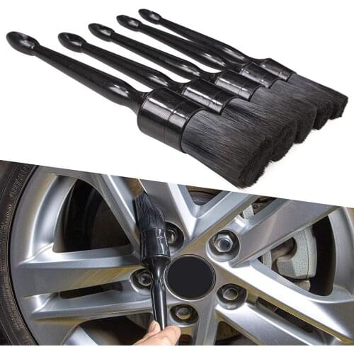 5Pcs Detailing Brush Car Cleaning Detailing Set Automotive Detailing For Car Cleaning Dirt Dust Clean Brush