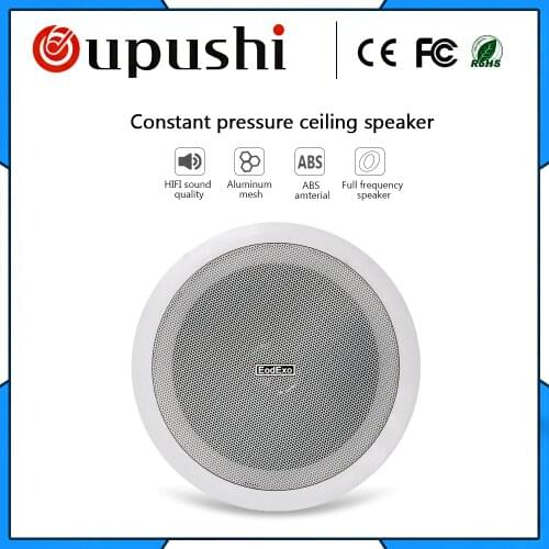 Free product samples rj45 aluminum ceiling speaker 6w from oem china