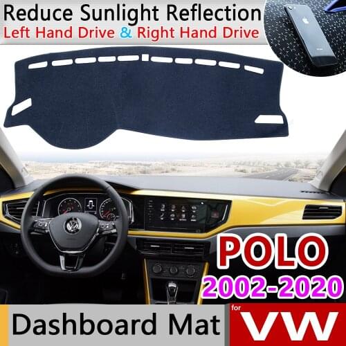 For Volkswagen VW POLO 9N 9N3 6R 6C AW 2002~2020 4 5 6 Anti-Slip Mat Dashboard Cover Pad Sunshade Dashmat Carpet Car Accessories