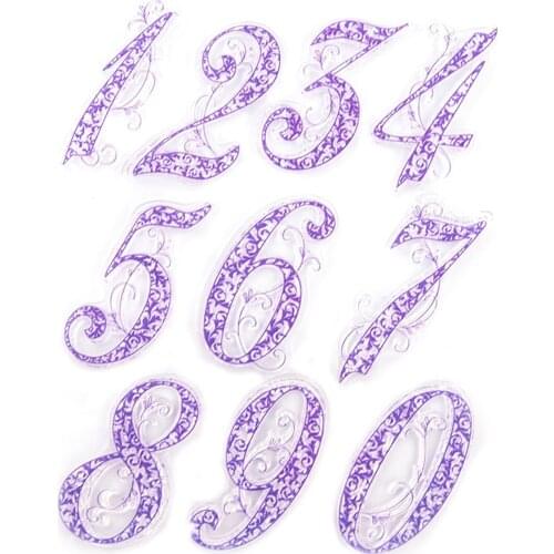 Cake Stamp Tool TPR Alphabet Number Cake Mold Reusable Non-Toxic Easy To Use Transparency Design For Make Fondant Cakes Biscuits