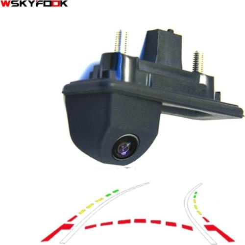Fishview 600Line Dynamic Trajectory Trunk handle Rear Camera For Audi A1 Skoda Roomster Fabia Octavia Yeti superb backup camera