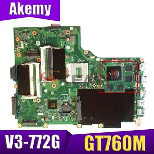 V3-772G motherboard FOR ACER aspire V3-772 V3-772G E1-772G laptop motherboard NBM8S11001 EA VA70HW GPU GT760M DDR3 Mainboard