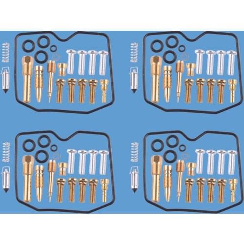 4 Sets Carburetor Repair Rebuild Floating Needle Kits Fit for Kawasaki KLR250 1987 1988 1989 1990 1991 1992 1993 1994 1995-2002