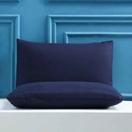 2pcs 100% premium sanding encryption fabric solid color pillow case 50 * 70cm pillow sham наволочка free shipping