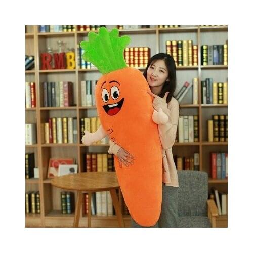 New 60cm plush Expressive carrot lovely doll stuffed soft Pillow good quality christmas festival gift for friend or kid