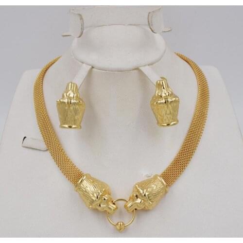 New design High Quality Dubai set Gold Color Jewelry Set For Women african beads jewelry fashion jewelry